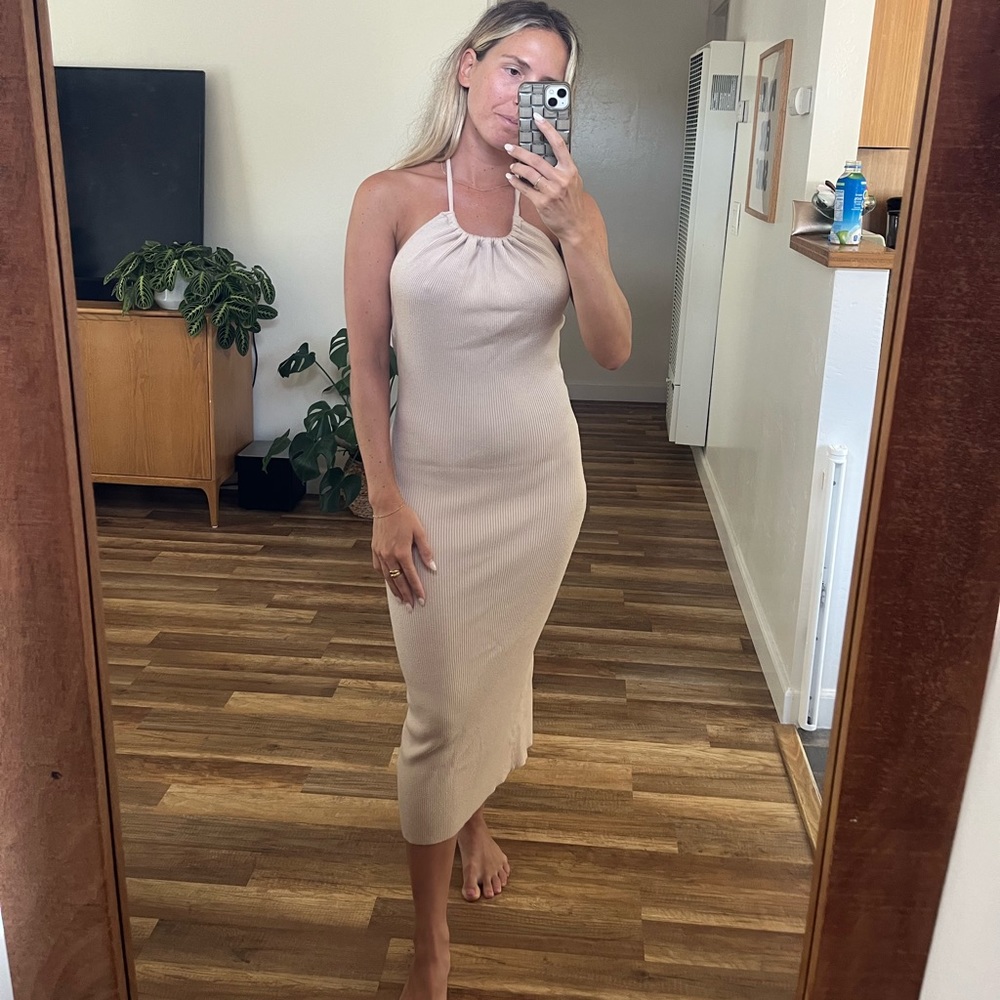 12th tribe knit halter dress